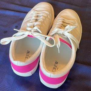 J. Crew Worn once, hot pink kicks! Size 9